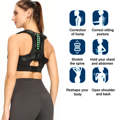 Shoulder Support Adjustable Back Pain Support Posture Corrector Brace Belt Strap