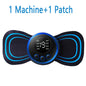 LCD Display EMS Neck Stretcher Electric Massager 8 Mode Cervical Massage Patch Pulse Muscle Stimulator Portable Relief Pain