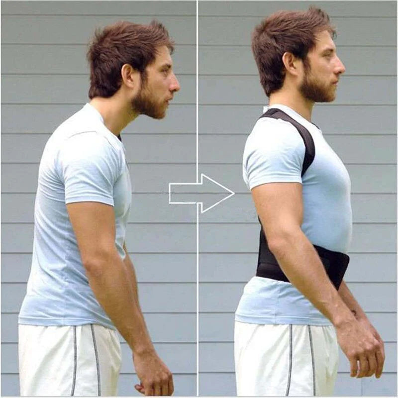 Posture Corrector Support Magnetic Back Shoulder Brace Belt Band for Men Women