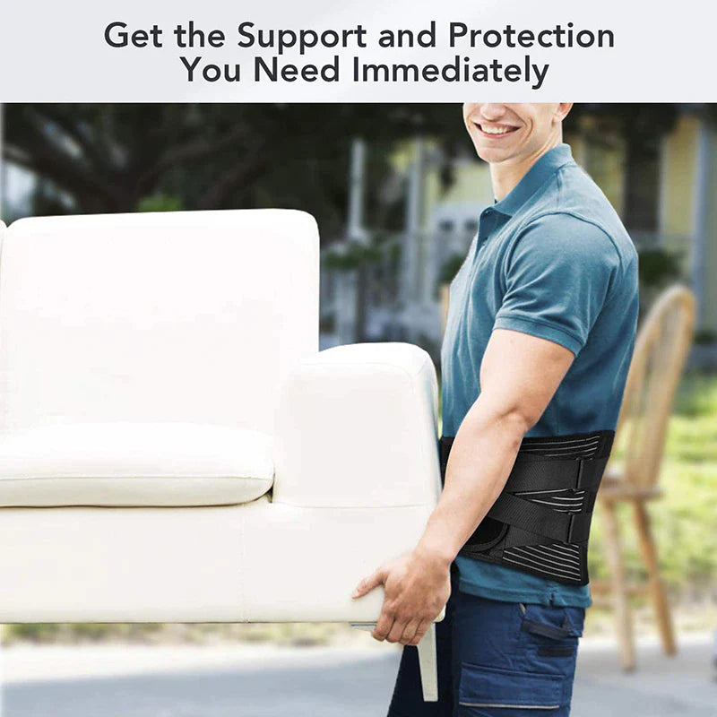 Adjustable Lower Back Brace Lumbar Support Waist Belt for Pain Relief