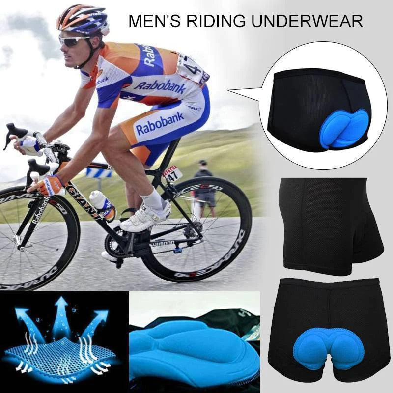 Men Women Cycling Shorts Bicycle Bike Underwear Pants with Sponge Gel 3D Padded